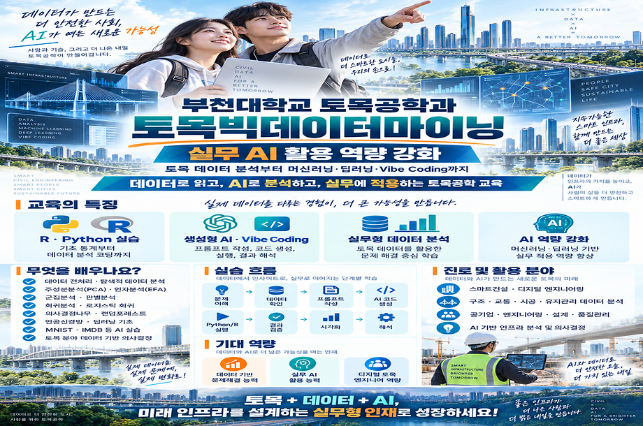 토목 + 데이터 + AI, 미래 인프라를 설계하다