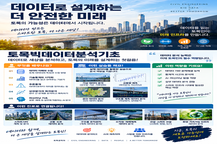 토목빅데이터로 설계하는 더 안전한 미래 !!