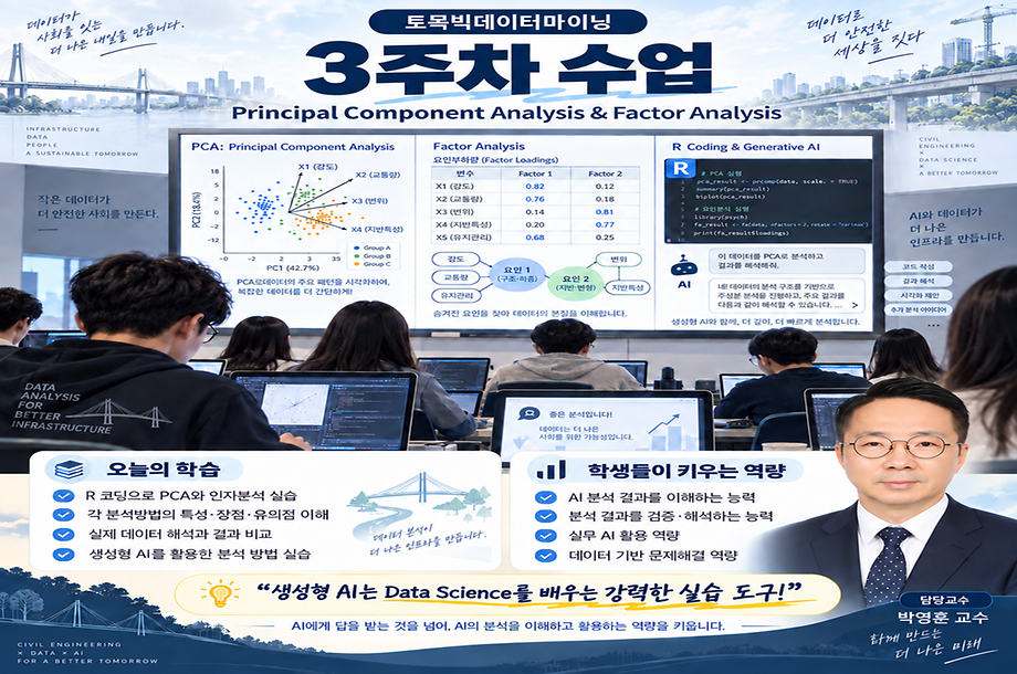 AI기반 토목빅데이터마아닝 3주차 수업 (박영훈 교수)
